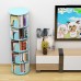 5 Tier 360° Rotating Stackable Shelves Bookshelf Organizer